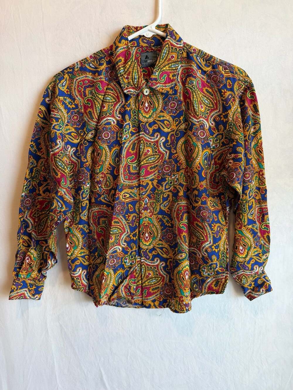 Vintage Lizwear Paisley Floral Pattern Shirt Pop Art Indie Boho petite shirt
